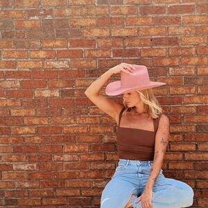 Gigi Pip cattleman hat - rose **multiple sizes**